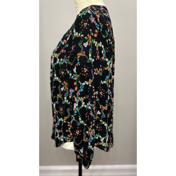 Anthropologie Black Floral Blouse- Copy - Picture 3 of 13